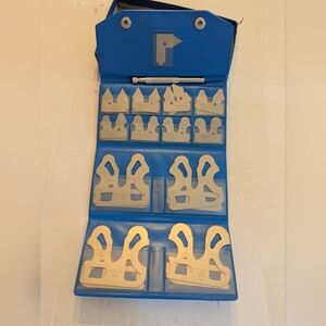 Fuji Tool Radius Gauge Set 25 Pc No.‎ L300CX 52-470-010 Blue Case Box Lid